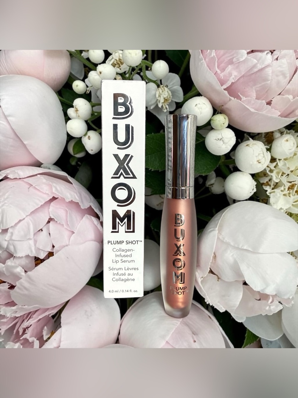 👄BUXOM👄Plump Shot Collagen-Infused Lip Serum in Flush/NIB